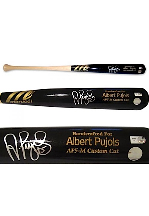 Albert Pujols Autographed Marucci Game Model Bat (MLB Auth)